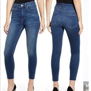 Good Waist High Waist Raw Hem Ankle Skinny Jeans